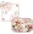 Kit 6 Supla+ Guardanapo+ Jogo Americano Decoração Mesa Posta Floral Borboleta - Imagem 3