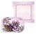 Kit 6 Supla+ Guardanapo+ Jogo Americano Decoração Mesa Posta Floral Lilás - Imagem 3