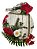 Suplat 8 Capas + 8 Bases Mdf + 8 Guardanapos Floral Estampa Natal - Imagem 1