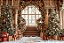 Fundo Fotográfico Escadas Natal - Imagem 1