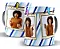 Caneca Personalizada Com 3 Fotos 325 Ml De Porcelana - Imagem 1