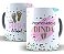 Caneca Promovido a Dinda de Porcelana 325ml Personalizada Com Nome - Imagem 1