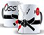 Caneca Jiu Jitsu Faixa Preta 325 Ml De Porcelana - Imagem 1