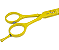 16001 Tesoura Precision Teflon Amarela Fio Navalha - Imagem 6