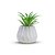 Vaso Decorativo de Ceramica Branco Tillandsia - Imagem 2