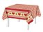 Toalha de mesa Térmica Coração Vermelho 138x138cm Quadrada - Imagem 1