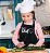 Avental Mini Chef Preto - Imagem 1