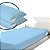 Capa Colchão Solteiro Azul + 2 Capas de Travesseiro Azul - Imagem 1