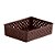 Cesto Organizador Rattan 24x19x6,5 Chocolate - Imagem 1