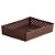 Cesto Organizador Rattan 34x25x6,5 Chocolate - Imagem 1