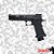 PISTOLA JOHN WICK TARAN TACTICAL GBB CM02 TT CM0200 - EMG (LICENCIADA) - Imagem 3