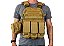 COLETE TÁTICO MODULAR PLATE CARRIER C/ BOLSO – TAN - Imagem 1