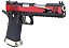 PISTOLA DE AIRSOFT GBB HI-CAPA 6" T-REX COMPETITION ALPHA BLOWBACK BLACK / RED - WE 6MM - Imagem 1