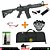 KIT RIFLE AIRSOFT CM505 M4 CYMA + ÓCULOS FLORENCE + MEIA FACE TELADA + CASE ROSSI + BBS 0,25G BLS - Imagem 1