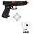 PISTOLA AIRSOFT ROSSI GK COMBAT MASTER GBB 6MM + ALVOS - Imagem 1