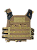 COLETE PLATE CARRIER DUALTONE (PRETO COM TAN) - CALIBRE .50 - Imagem 1