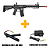 RIFLE AIRSOFT ROSSI AR15 NEPTUNE 10 ELÉT. 6MM + BATERIA NI-MH 1.100 MAH + CARREGADOR DE BATERIA + ALVOS - Imagem 1