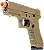 Pistola de Airsoft Green Gas Rossi V17 TAN GBB 6 mm - Imagem 6