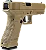 Pistola de Airsoft Green Gas Rossi V17 TAN GBB 6 mm - Imagem 3
