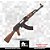 RIFLE AIRSOFT RK47 CM IMITATION WOOD AEG - G&G - Imagem 1