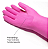 LUVA DE LÁTEX LONGA RANHURADA 40 CM VOLK ROSA C.A 36368 - Imagem 2