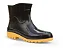 Bota Galocha Chuva Curto Impermeavel Preto Borracha Quintal - Imagem 1