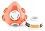 RESPIRADOR 1/4 FACIAL PLASTCOR COM 1 FILTRO INCLUSO VO/GA CA 39428 - Imagem 2