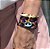 Pulseira Boho Lacre Azul Folheado Ouro Amarelo 18k - Imagem 3