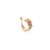 Piercing Fake Setas Nano Rainbow Folheado Ouro Amarelo 18k - Imagem 1