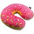 Almofada de Pescoco Rosquinha Donut Morango - Imagem 1
