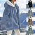 Casaco de blusa de frio feminino com zíper - Imagem 15