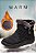 Bota de neve impermeável feminina forrada - Imagem 8