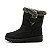 Botas de neve impermeáveis para mulheres, botas de pelúcia falsa, tamanho positivo, sapatos de algodão quente antiderrapantes, inverno, 2023 - Imagem 15