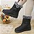 Botas de neve impermeáveis para mulheres, botas de pelúcia falsa, tamanho positivo, sapatos de algodão quente antiderrapantes, inverno, 2023 - Imagem 2