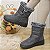 Botas de neve impermeáveis para mulheres, botas de pelúcia falsa, tamanho positivo, sapatos de algodão quente antiderrapantes, inverno, 2023 - Imagem 9
