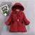 Jaqueta de inverno parka infantil grossa forrada com capuz - Imagem 17