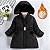 Jaqueta de inverno parka infantil grossa forrada com capuz - Imagem 5