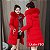 Jaqueta Parka Longa Casaco feminino | Jaqueta de Neve Acolchoado Com Capuz - Imagem 15