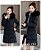 Jaqueta Parka Longa Casaco feminino | Jaqueta de Neve Acolchoado Com Capuz - Imagem 16
