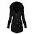 Parka casaco de Inverno feminino gola de pele comprimento médio - Imagem 1