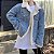 Jaqueta Jeans Feminina Forrada com Lã de Carneiro e Capuz — Estilo Quente para o Inverno - Imagem 6