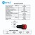 Sinaleiro Sonoro LED 22mm de Painel - Vermelho 220V - Imagem 3