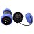 Conector 3 Pinos PD4 Impermeavel Conj Macho e Femea Painel - Imagem 1