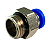 CONEXÃO RETA MACHO 6MM 1/4 BSP - Imagem 2