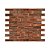Revestimento Cerâmica Natural - Tijolinho Brick Firenza 7x22cm - 1m² (Inglês Mesclado Escuro) - Imagem 1