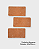 Amostra - Revestimento Cerâmica Natural - Tijolinho Brick Ravena Rosato 6,3x11,5cm - Imagem 1