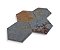 Revestimento Pedra Natural - Piato Esagonale 15x17cm - 1m² (Ardósia Ferrugem) - Imagem 3