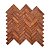 Revestimento Cerâmica Natural - Tijolinho Brick Palazzetto 7x22cm - 1m² (Inglês Mesclado) - Imagem 4