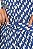 Vestido Chemise Midi Manga ¾ Estampa Bicolor Laço Cintura - Imagem 5