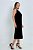 Vestido Midi Sem Manga Decote V Duo Color - Imagem 7